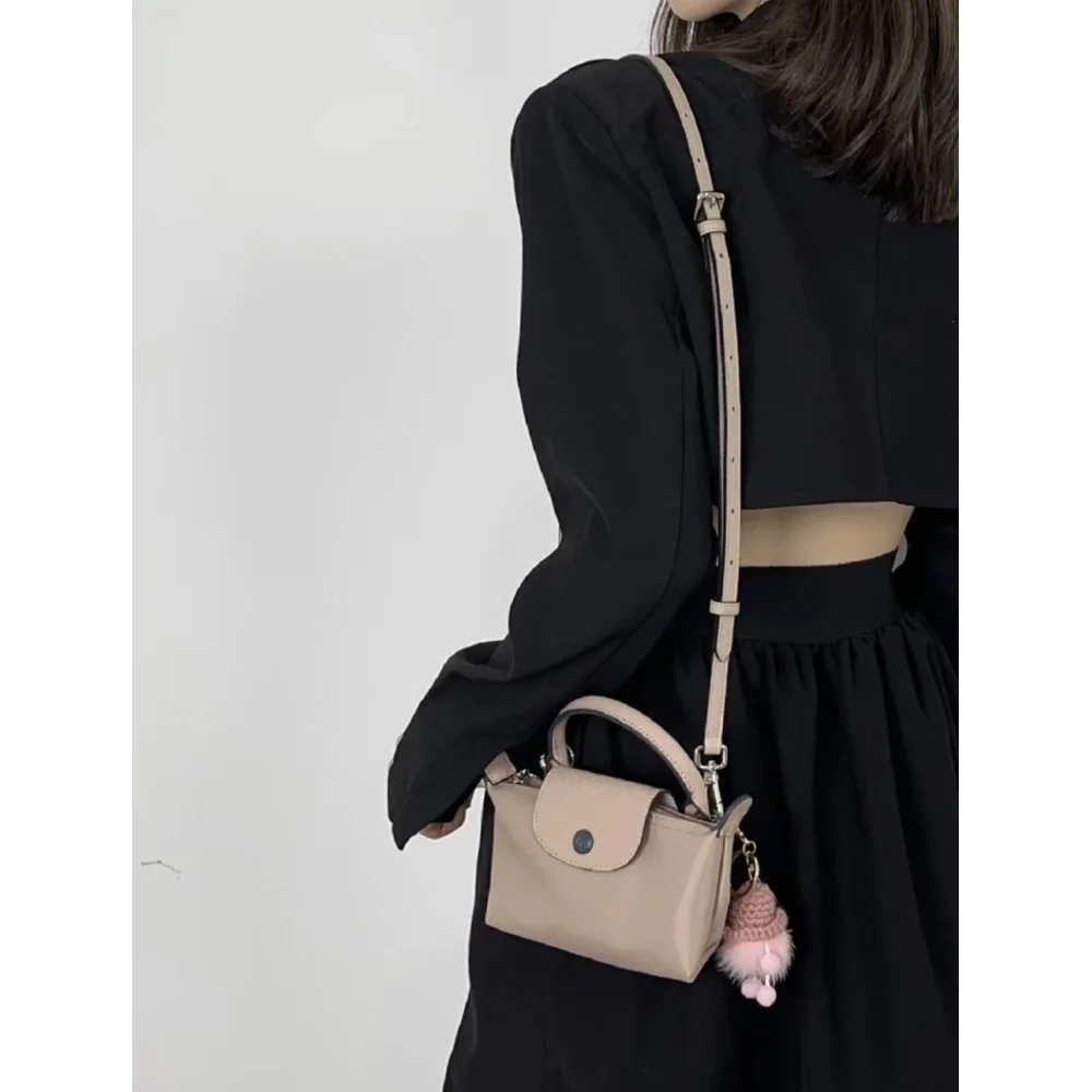 

French Mini Bag, Single Shoulder Crossbody Bag, Mobile Phone Bag, Wfold Over Woman Fashion Nylon Handbag Bag, Mini Handbag