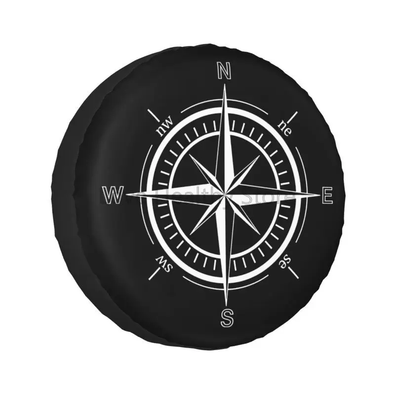 

Custom Compass Spare Tire Cover Waterproof UV Sun Tire Covers Protector for Trailer RV SUV Truck Camper Travel 14 15 16 17 Inch