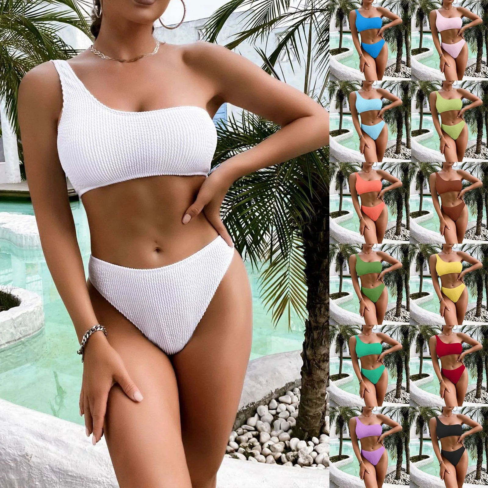 

Sexy Bikini 2023 Swimsuit Women Swimwear Push Up Bikini Set Thong Brazilian Bathing Suit Beach Wear