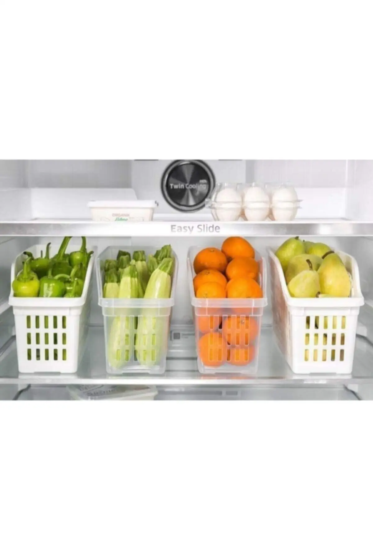 6 sztuk organizator lodówki, Organizer do szafki organizator stylowy przydatny Organizer wspaniały ozdobny Decorative2022 Trend Model