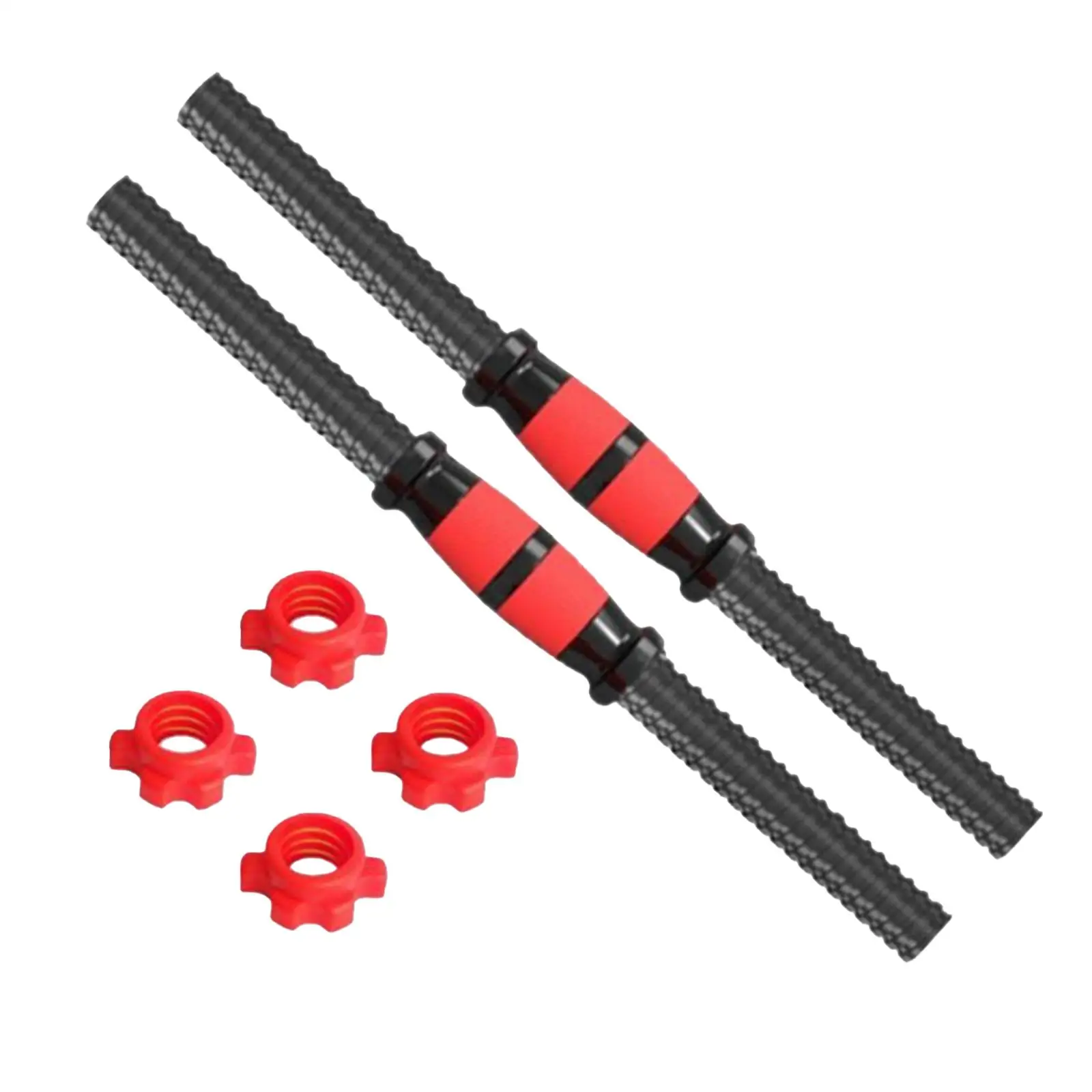 2Pcs Dumbbell Handle Barbell Handle Steel Sturdy Adjustable Dumbellsweights Set for Strength Training Fitness Equipment Home 2Pcs Dumbbell Handle Barbell Handle Steel Sturdy Adjustable Dumbellsweights Set for Strength Training Fitness Equipment Home