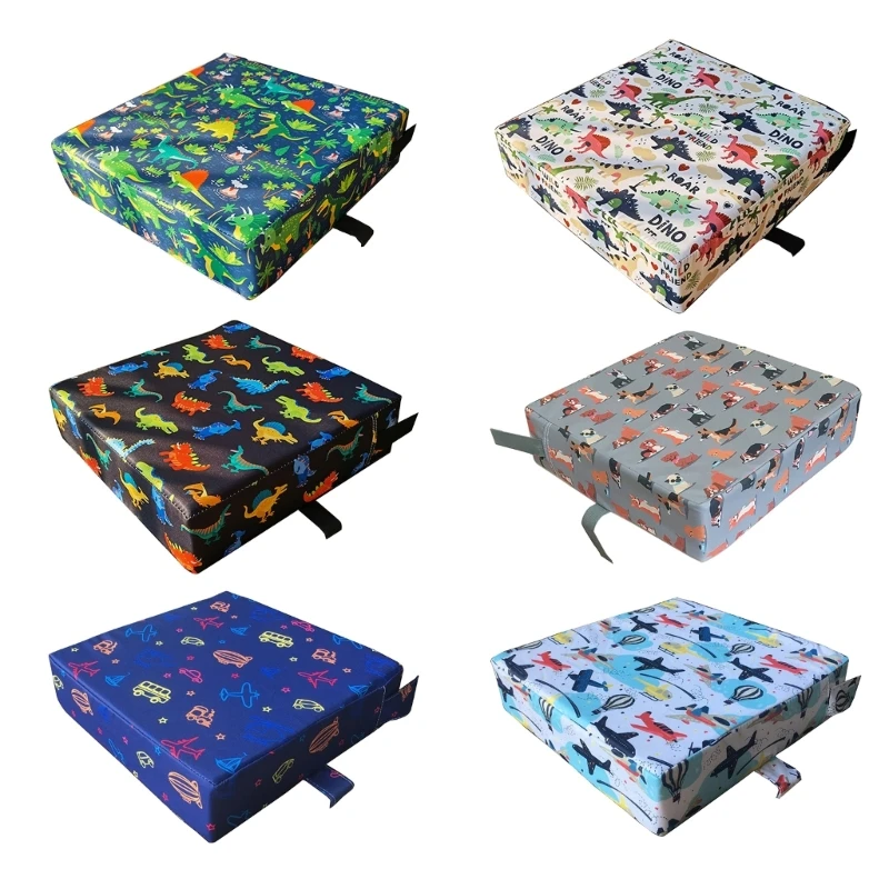 Booster for Dining Table Toddler Increasing Cushion Washable Cushion Pad with 2 Adjustable Strap Chair Decors