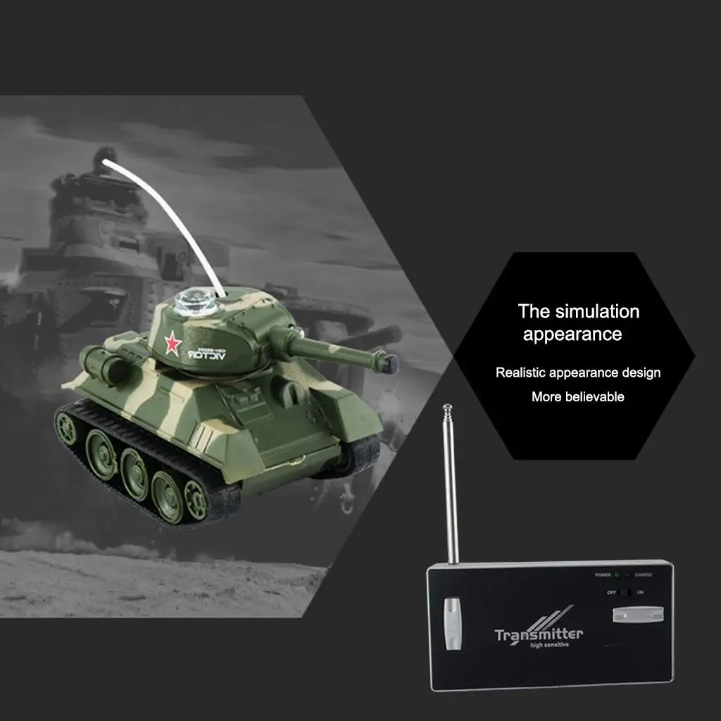 Mini RC Tank Zdalnie sterowany model czołgu zdalnie sterowanego