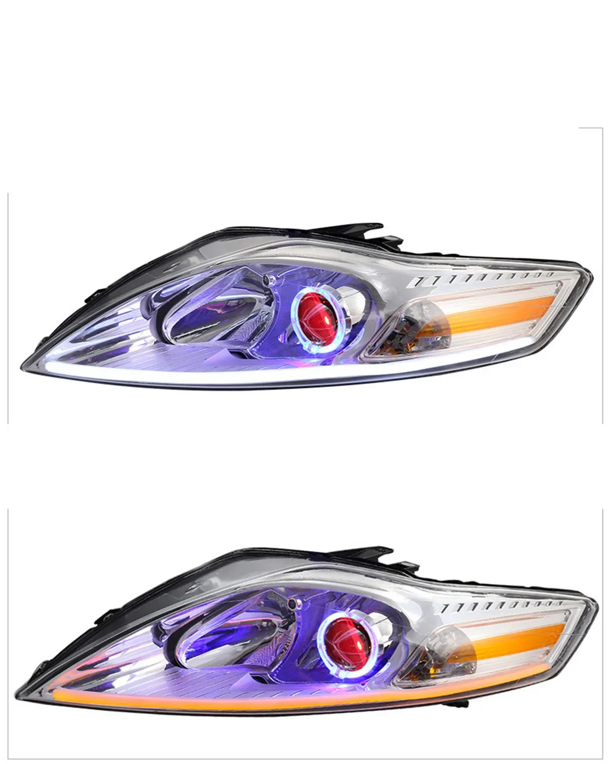 

Car LED Xenon lamp Headlight DRL Daytime Running Light Angel eyes With Turn Signal for Ford mondeo