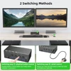 Navceker-キーボードとマウスを共有するデュアルモニター,8k kfmスイッチ,hdmi,usb 3.0, 4ポート,8k,120hz,2モニター,edidエミュレーター 5