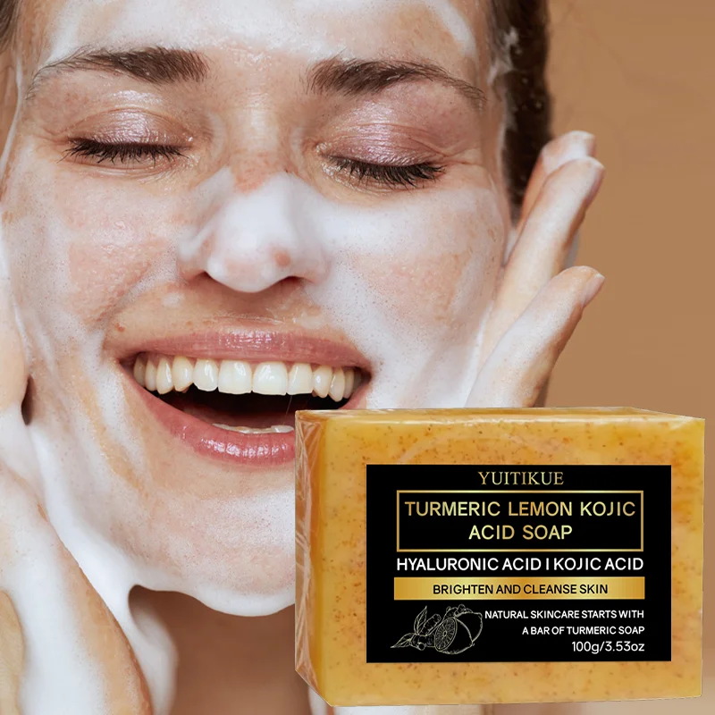 Kojic Acid Soap - YUITIKUE Turmeric Lemon Kojic Acid Soap
