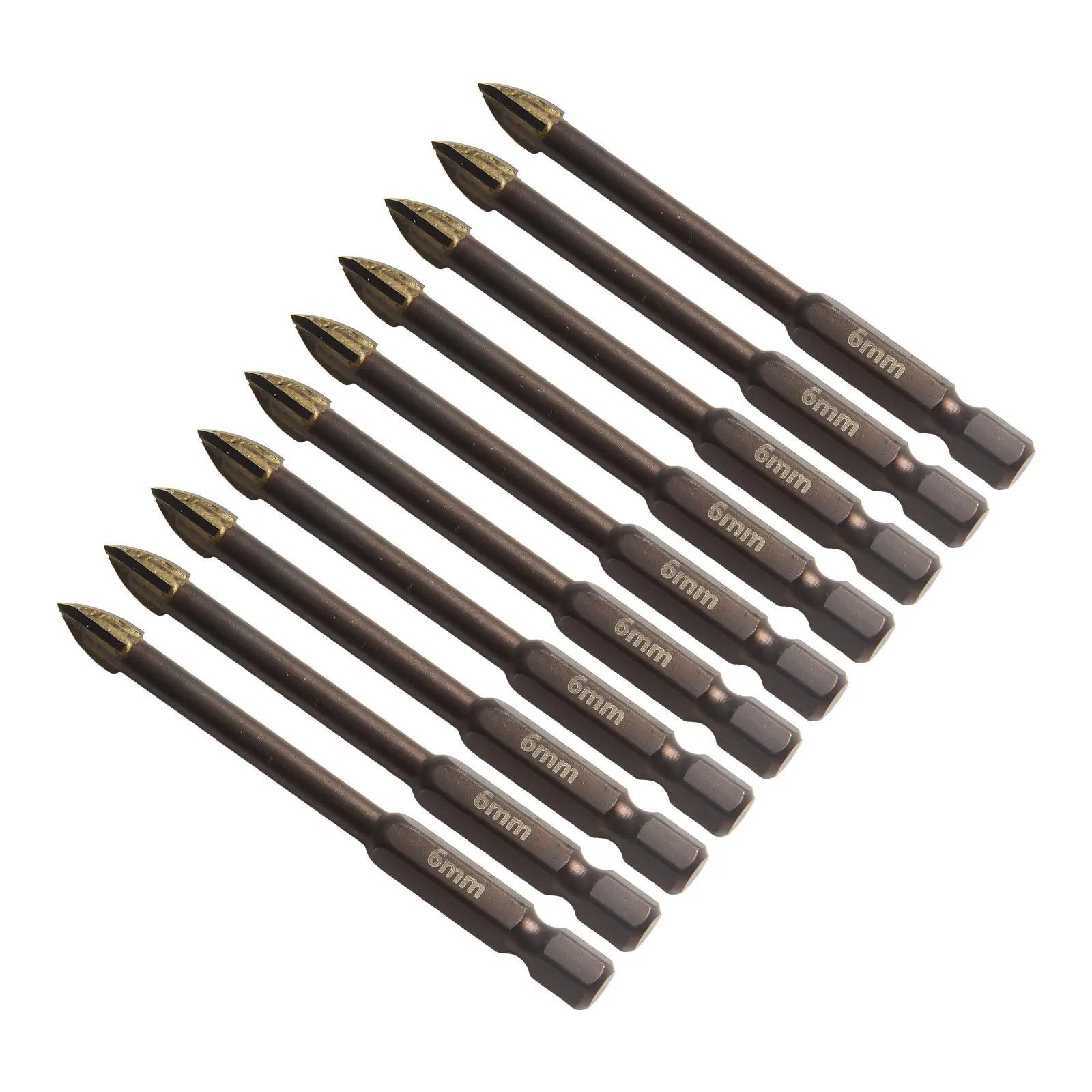 عبر عرافة مثقاب مجموعة للخرسانة بلاط البورسلين الزجاج المعادن المهنية متعددة الوظائف مثلث لقمة ثقب عدة أدوات كربيد