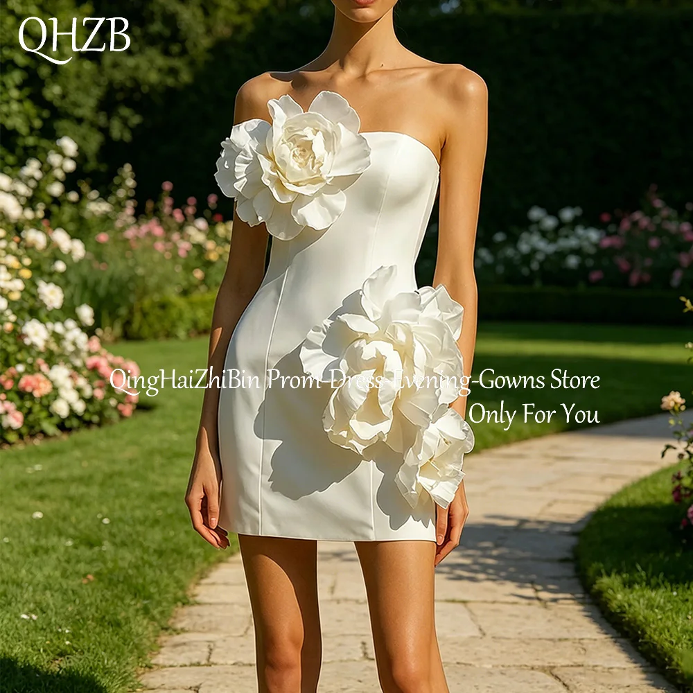 

Customized 3D Flowers New In Short Woman Cocktail Dresses for Special Events Above-Knee Prom Party Homecoming Dress 2026