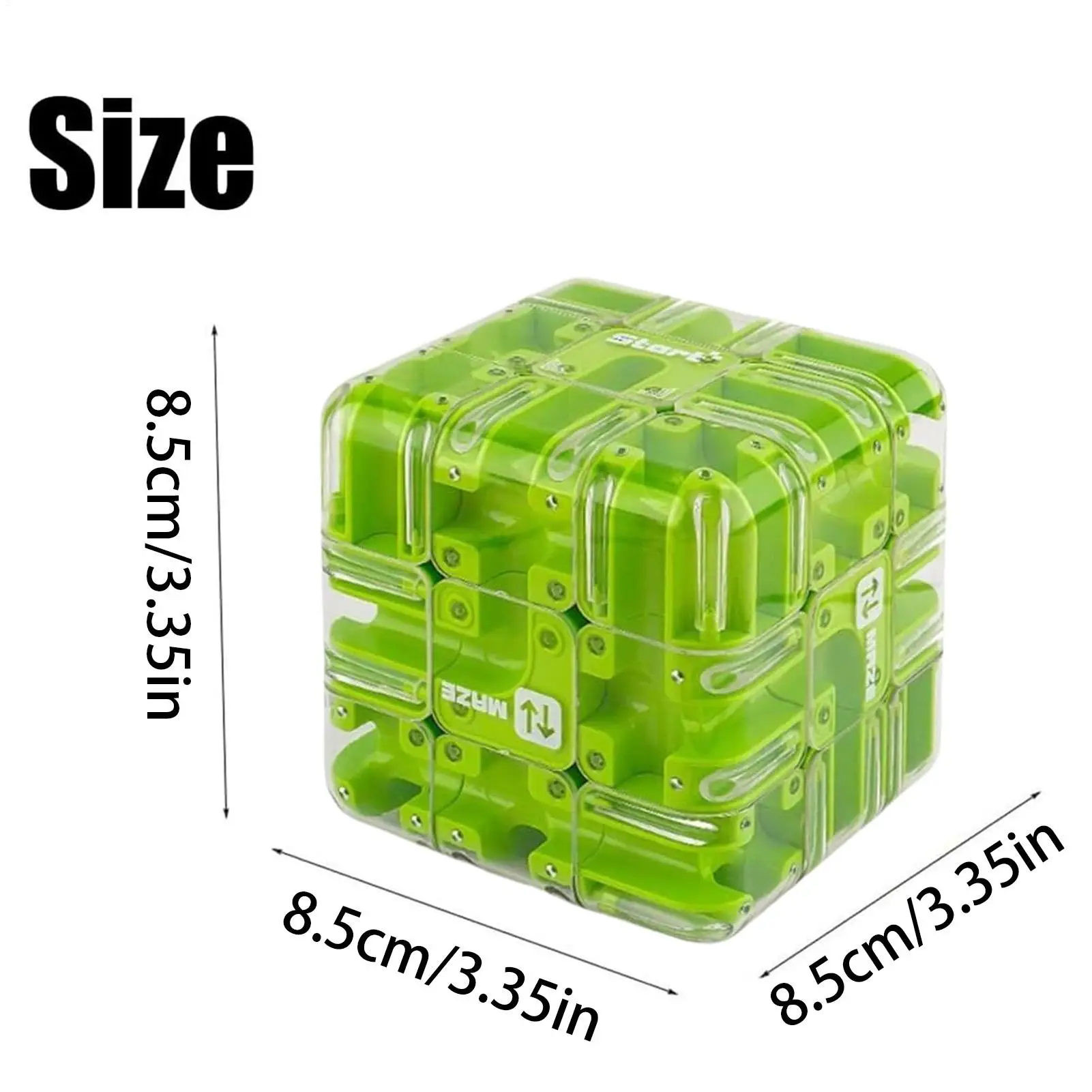 六面透明パズルスピードキューブローリングボールマジックキューブ 3D 迷路のおもちゃ子供のためのストレス解消インタラクティブおもちゃ