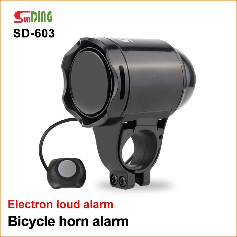 SUNDING SD-603 Waterproof Loud Cycling Electric Bicycle Horn Password Bike Handlebar Ring Bell Alarm Cyclist Accessories Speaker