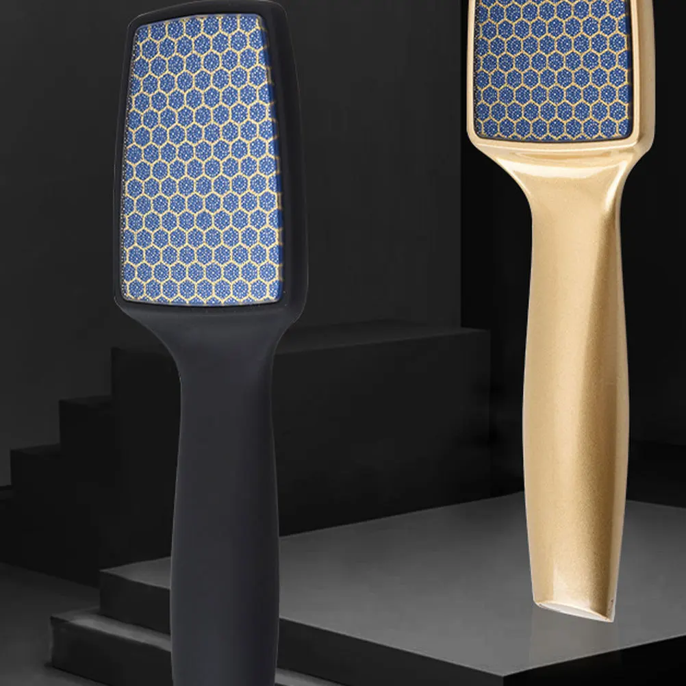 1pc Nano-Kristall Fuß Datei Für Abgestorbene Haut Entfernung Tragbare Pediküre Werkzeug Glatte Langlebig Fuß Kallus Wäscher peeling Schwarz