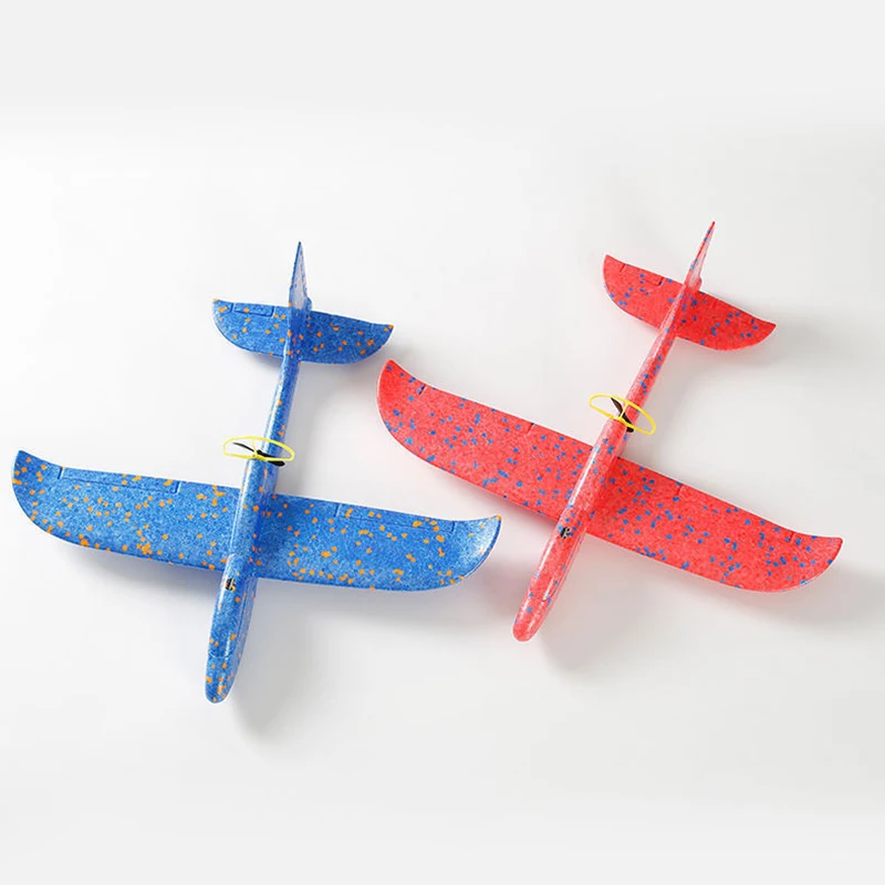 Avión eléctrico de espuma para niños, planeador de mano con luz LED, aviones de vuelo automáticos, juguetes al aire libre, regalos de cumpleaños