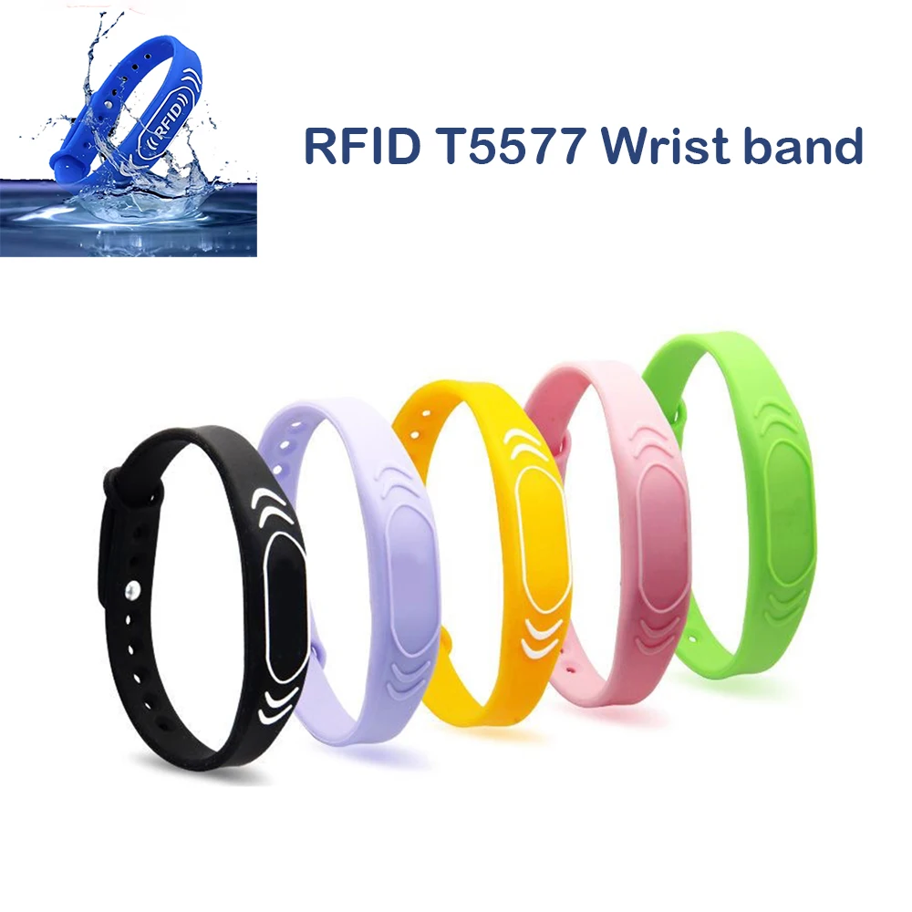 T5577 Rewritable Wristband RFID Clone Magic Card 125Khz Replication Token EM4305 Waterproof Bracelet Replicator Tag Writer Badge