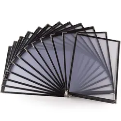 10 Pack of Menu Covers - Single Page 2 View Fits 8.5 x 11 Inch Paper - Restaurant Menu Covers