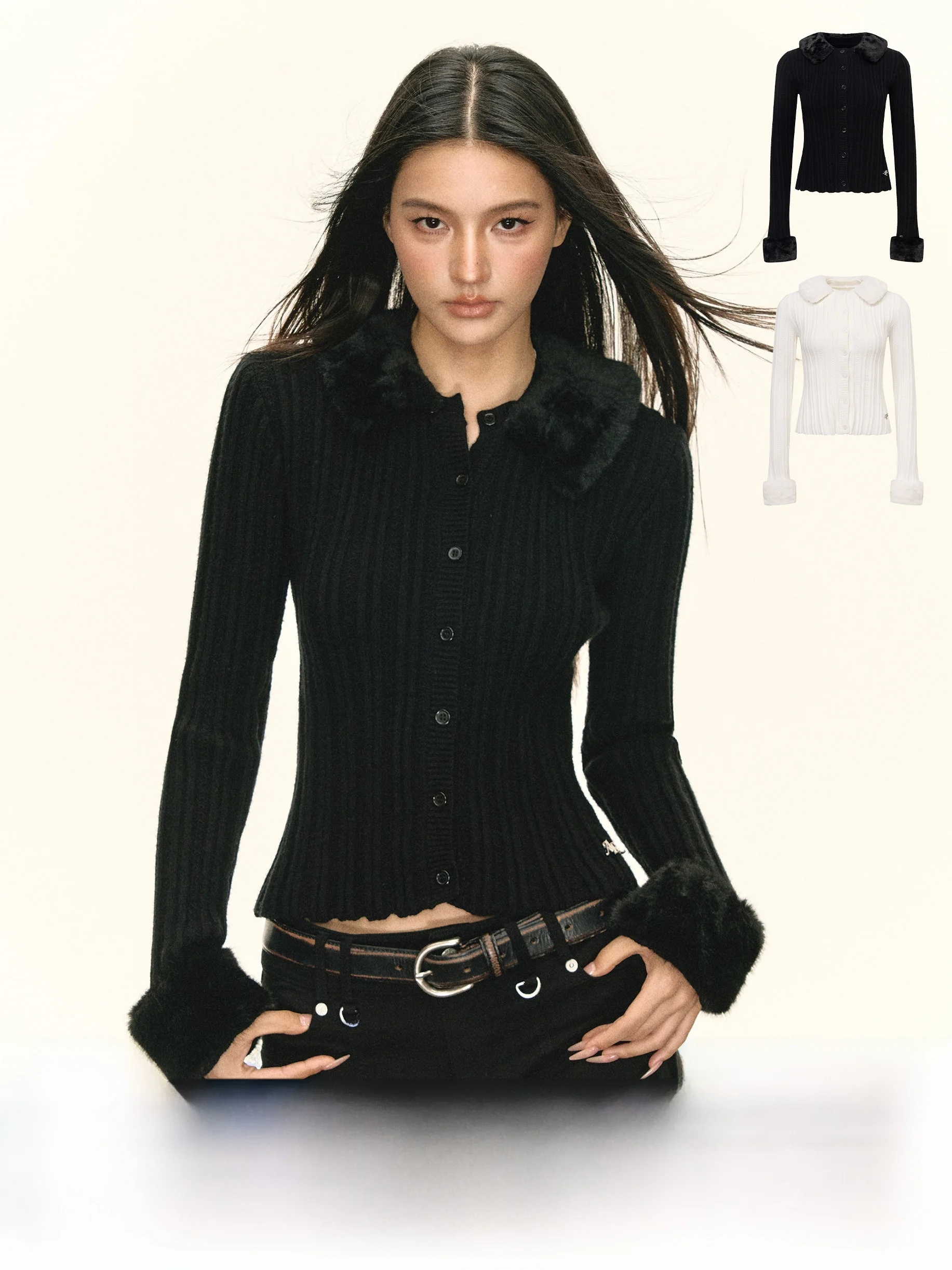 

Открытый кардиган Ariseism в американском стиле ретро, женский осенний новый топ Street Sle, облегающий длинный свеч, чистый цвет