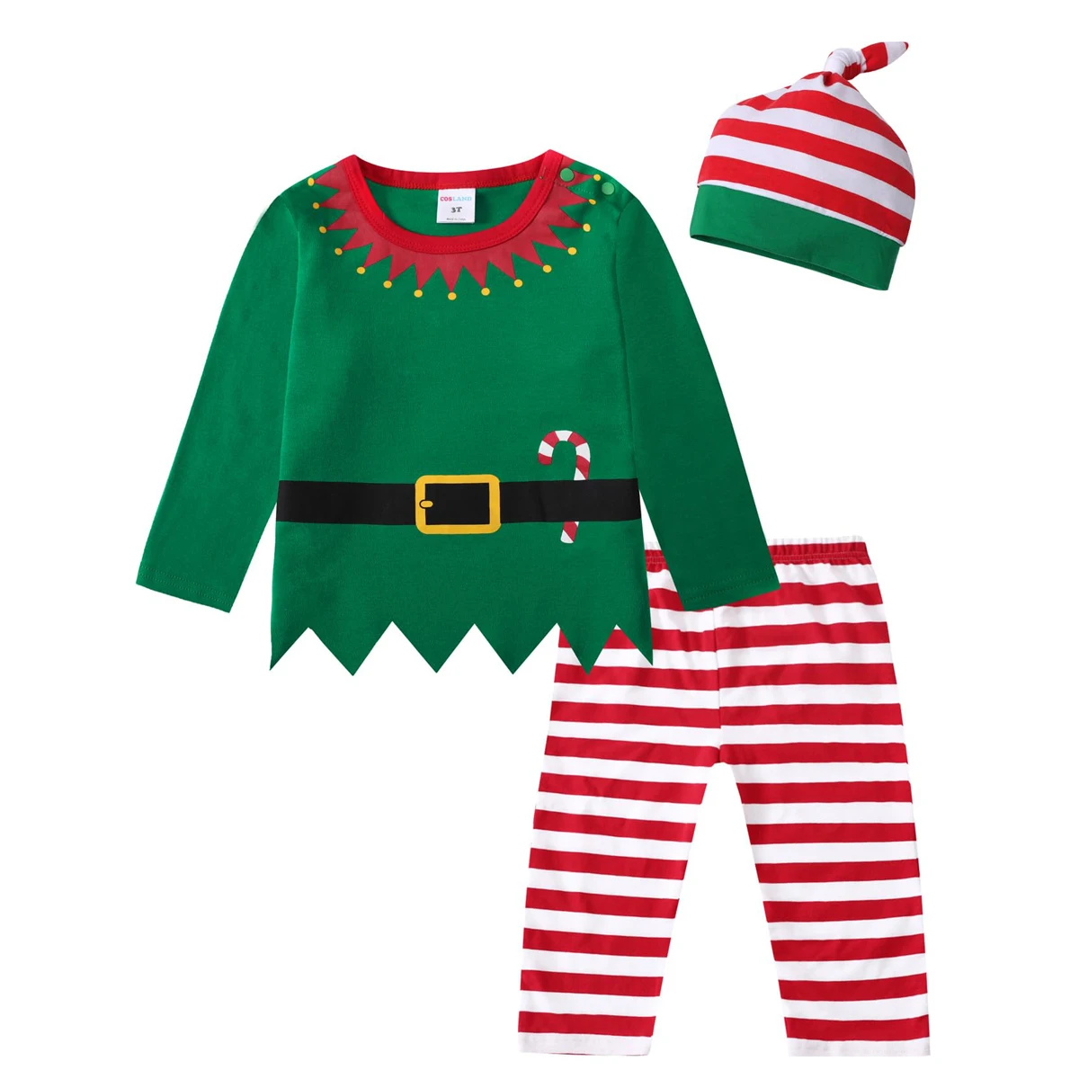 Baby Christmas Elf Costume Green Clothing Set Toddler Boys Girls Tops Pants  Hat Xmas New Year Party Fancy Dress Clothes Outfits - AliExpress 200000532