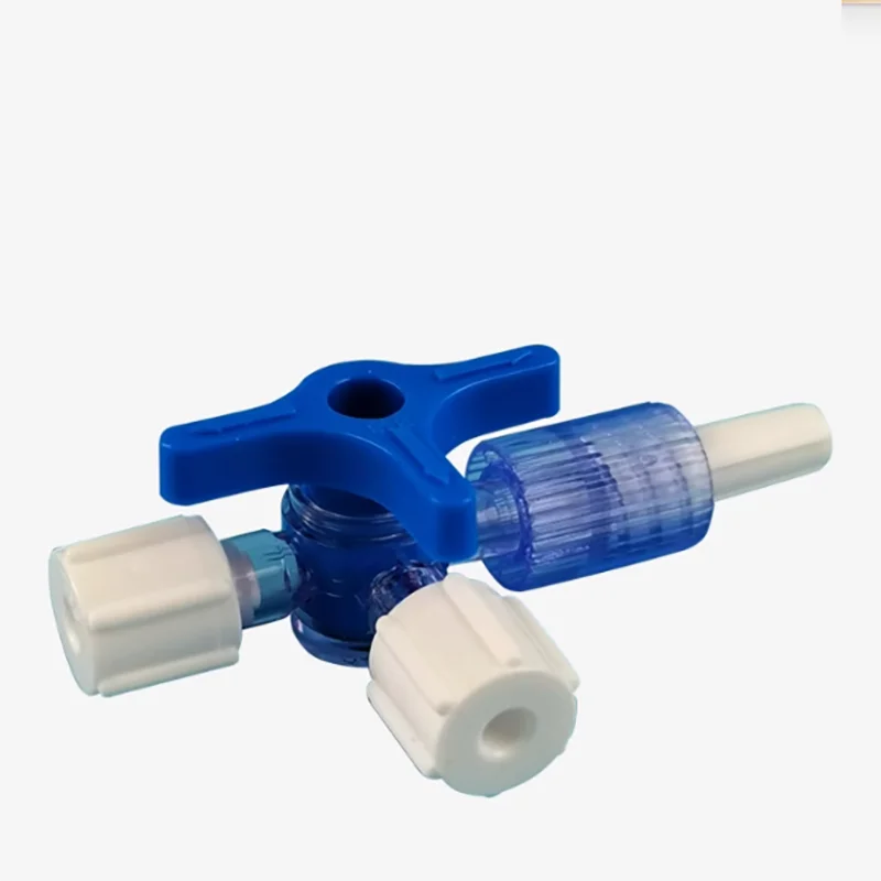 

Disposable sterile three-way valve water-light-dip medicine mixed solution dispensing cock converter infusion extension tube