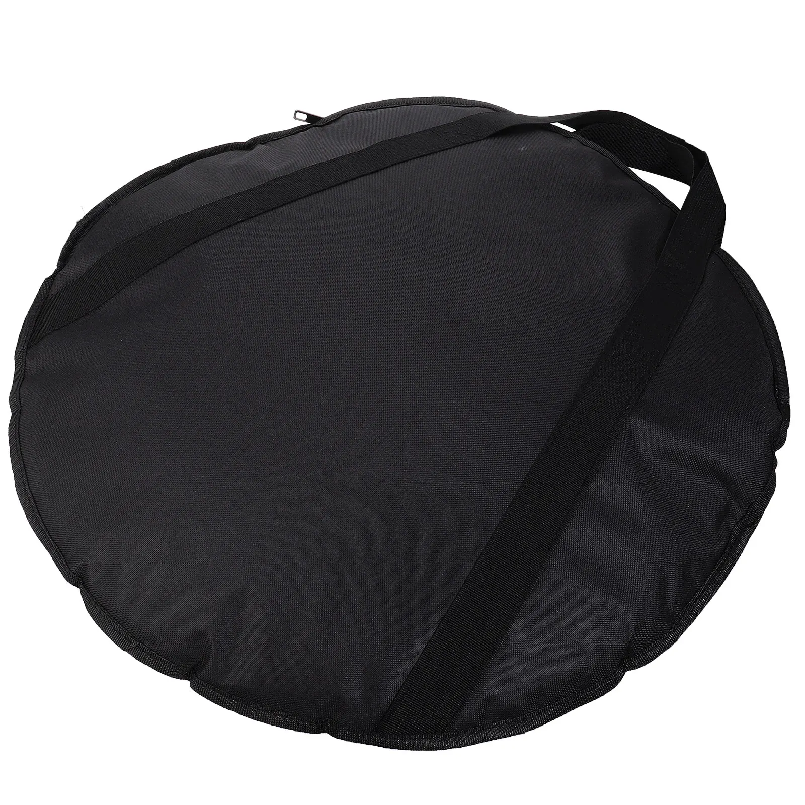 

Round Storage Large Size Instrument Carrying Case Durable Oxford Handheld Tote Black Cymbal Instrument Pouch Travel Case