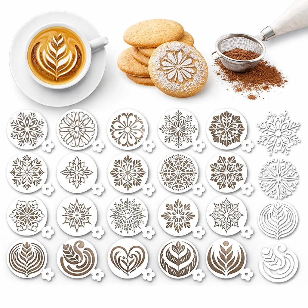Conjunto de 25 Stencils para B - Coffee Shop Equipment avaliação e preço