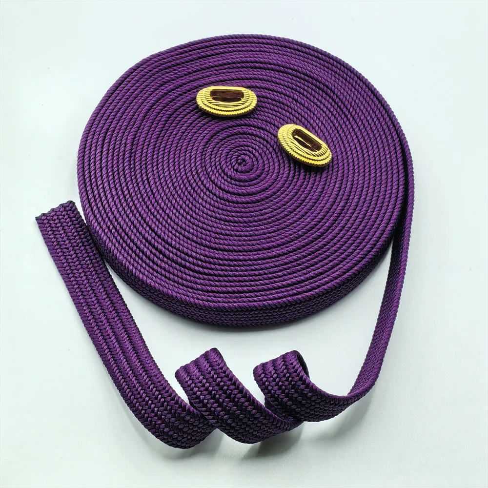 500cm.700cm.1000cm Katana Purple Ito Sageo Hand Woven Cord for Japanese Samurai Sword Scabbard Attaching Sageo Assemble Fittings
