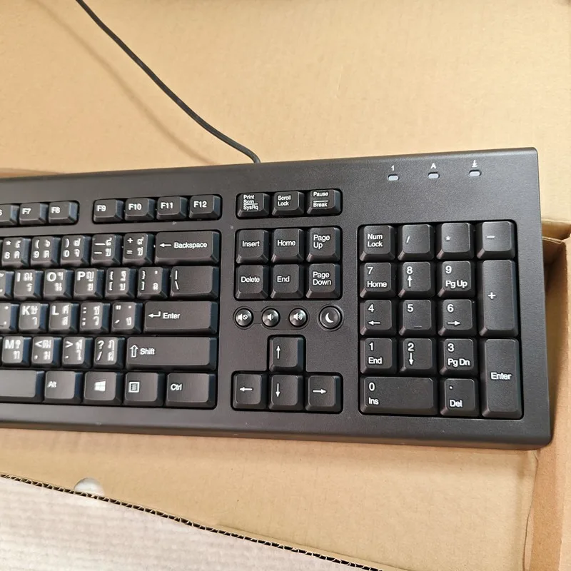 

Проводная USB-клавиатура с тайской раскладкой для ноутбука HP SK-2086, настольного компьютера, офисная клавиатура