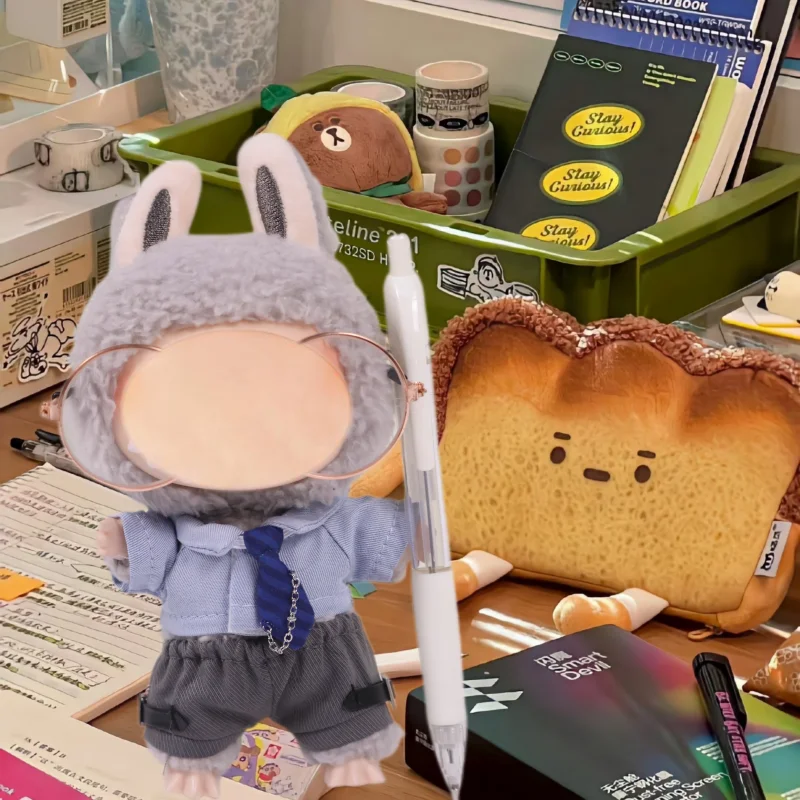 Nueva ropa para muñecas de 17cm, ropa de científico blanco puro de primera y segunda generación, ropa para muñecas con caja ciega de vinilo