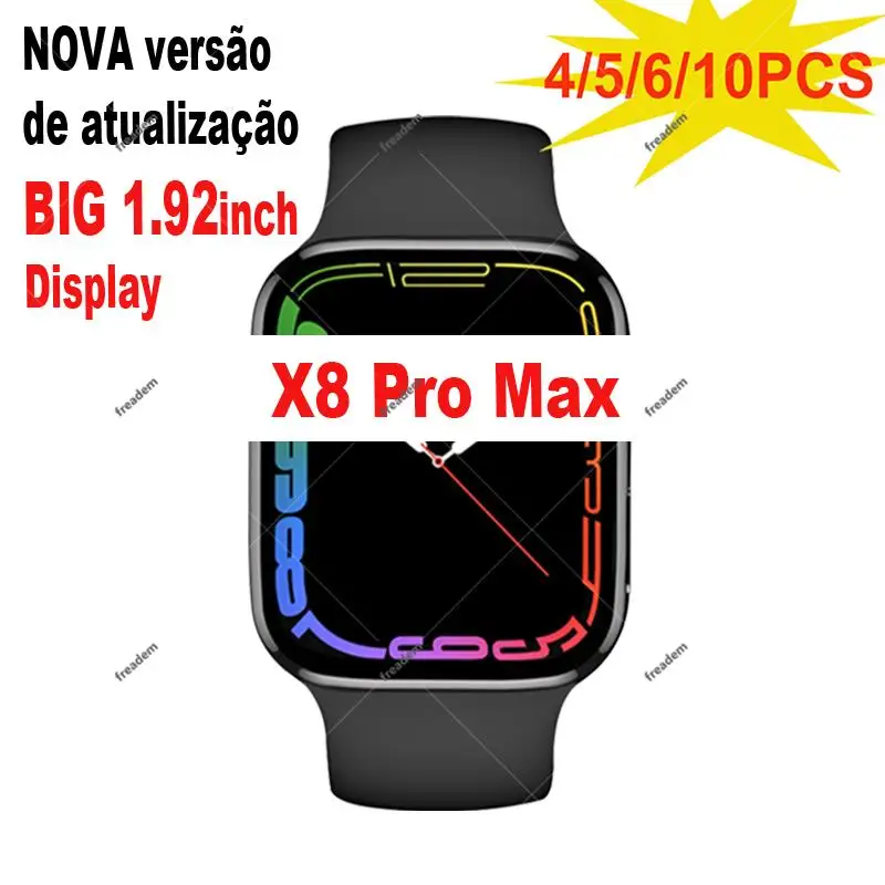 New New Upgrade Version X8 Pro Max Smart Watch 1.92inch Polish Black Bluetooth Call Sleep Monitoring Sports Smart Watch Vs X8