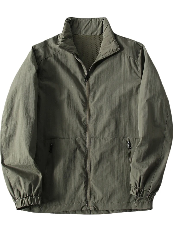 American Sle Outdoor da uomo casual colletto alla coreana antivento impermeabile Jaet Tee sartoria dimensionale primavera estate Faion