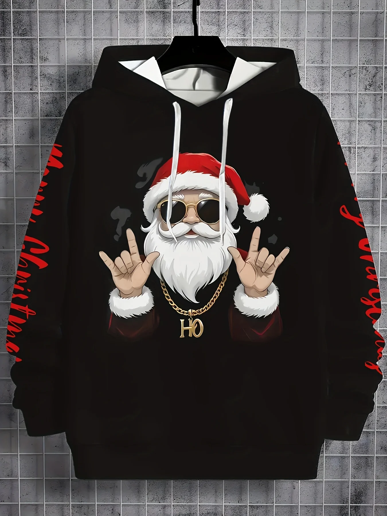 

Couple's Fashionable 3D Printed Casual Pullover Sweater for Winter, Christmas Fashionable Outdoor Hoodie for Men and Women