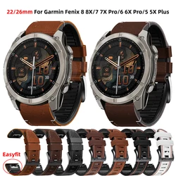 22 26mm Quickfit Strap Suitable For Garmin Watch Fenix 8 51 47mm E 7X 7 Pro 6X 6 Pro 5X 5Plus Enduro 3 Strap Bracelet Wristband