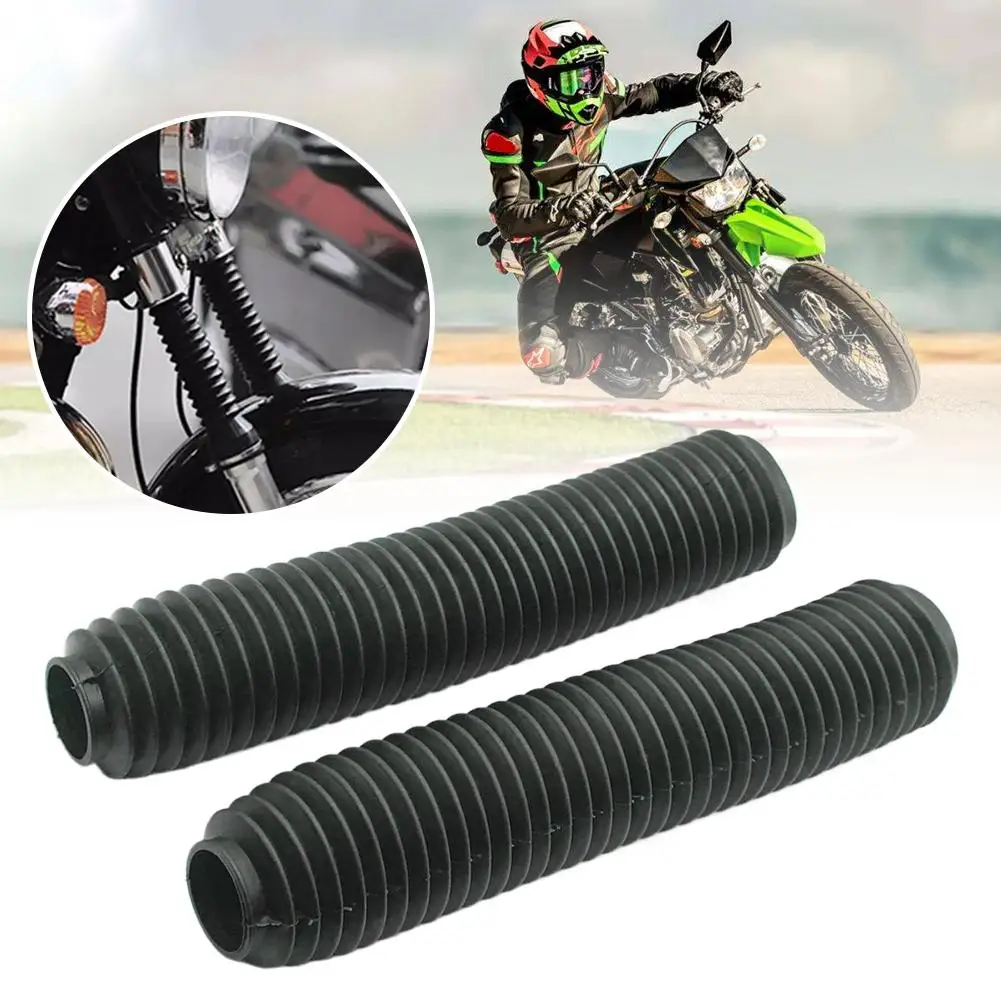

Front Fork Shock Dust Covers Gaiters Boots Rubber For For Klx250 Kdx250 Motorcycle Fork Boots Fit 360mm Length 310mm- W4f9