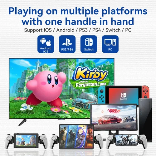 Imagen 2 del producto Controlador de tableta BSP D9, mando inalámbrico para Switch Game, estiramiento Joystick de Bluetooth para PS3, PS4, Android, IOS, Gamepad, gran oferta