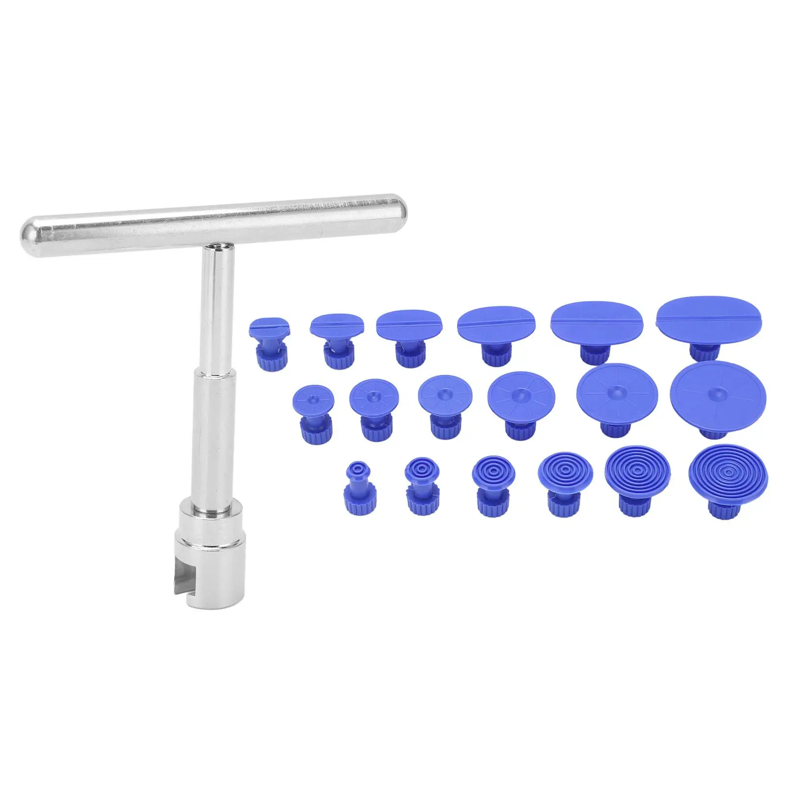 

Dent T Bar Dent Remover Kit Wide Applications Paintless Hand Tool with Pulling Tabs for auto Body Damage Repair
