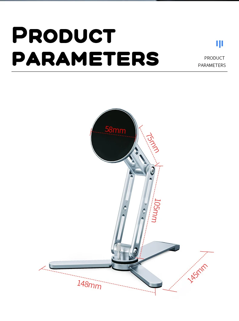 Foldable Desktop Mobile Phone Stand for IPad IPhone Smartphone Support Tablet Desk Phone Portable Holder Bracket Selfie Stick