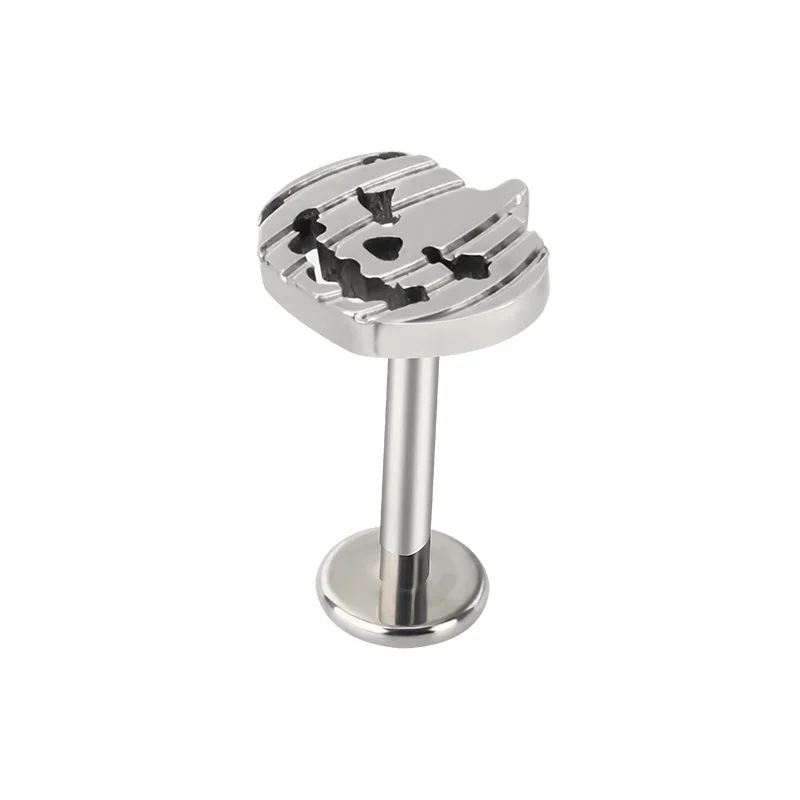 Titanium Spike Mushroom Tear Drop Ear Studs