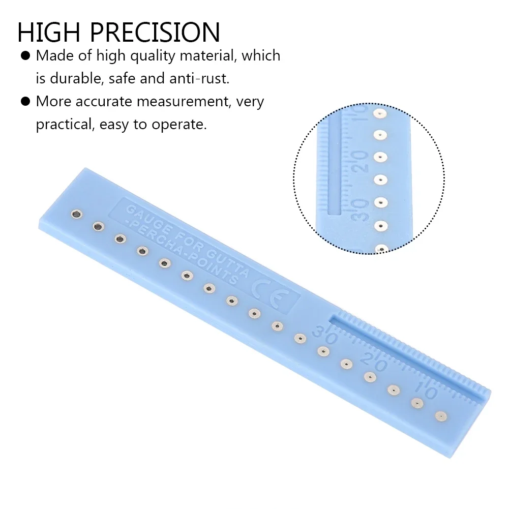 

Gutta-percha Points Span Measure Scale Root Canal Measuring Ruler Length Dental Tools Instruments Safe Antirust High Precision