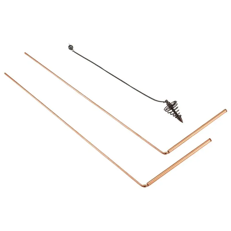 【today-buy】2pcs-copper-dowsing-rods-set-spiritual-divining-rods-flexible-copper-rod-dowsing-spirit-rods-set-kit-with-pendulum-pe