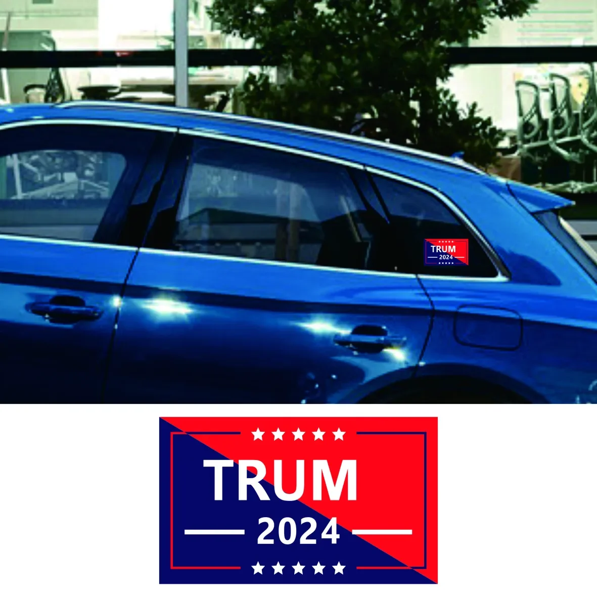 

2024 Trump Stickers Presidential Election Vinyl Stickers 6*4in Custom Donald J. Bumper Decal For Car Window Laptop 1PCS