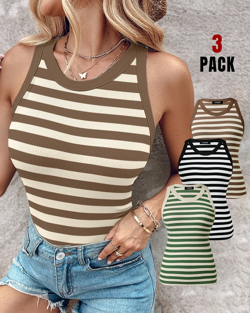 Beautiful Girls In Stock 2024 Summer Hot Selling Hot Selling Casual Round Neck Sleeveless Tight Fitting Vest Y2K Clothing