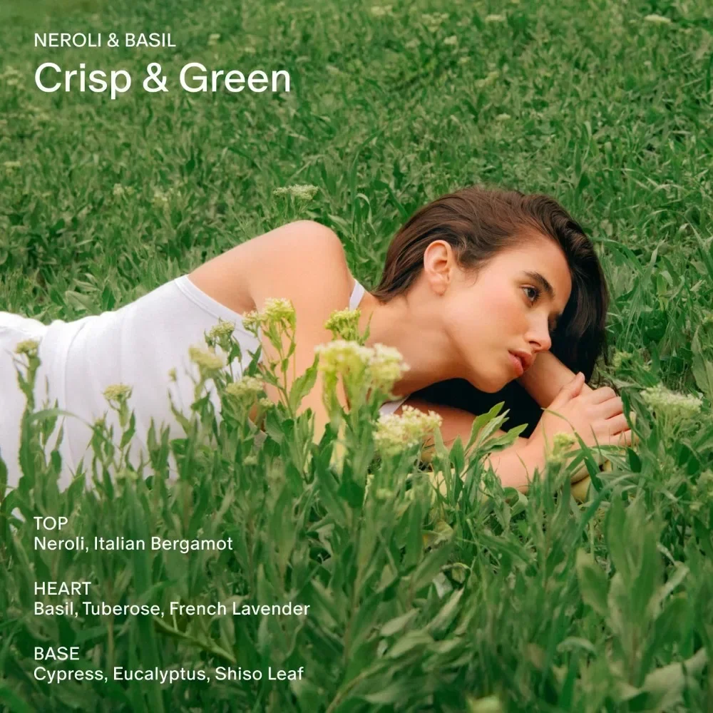 Nebbia per il corpo con sale e pietra, profumo di neroli e basilico, profumo infuso per la cura della pelle Spray per capelli e corpo per uomini e donne Regali natalizi 3,4 oz