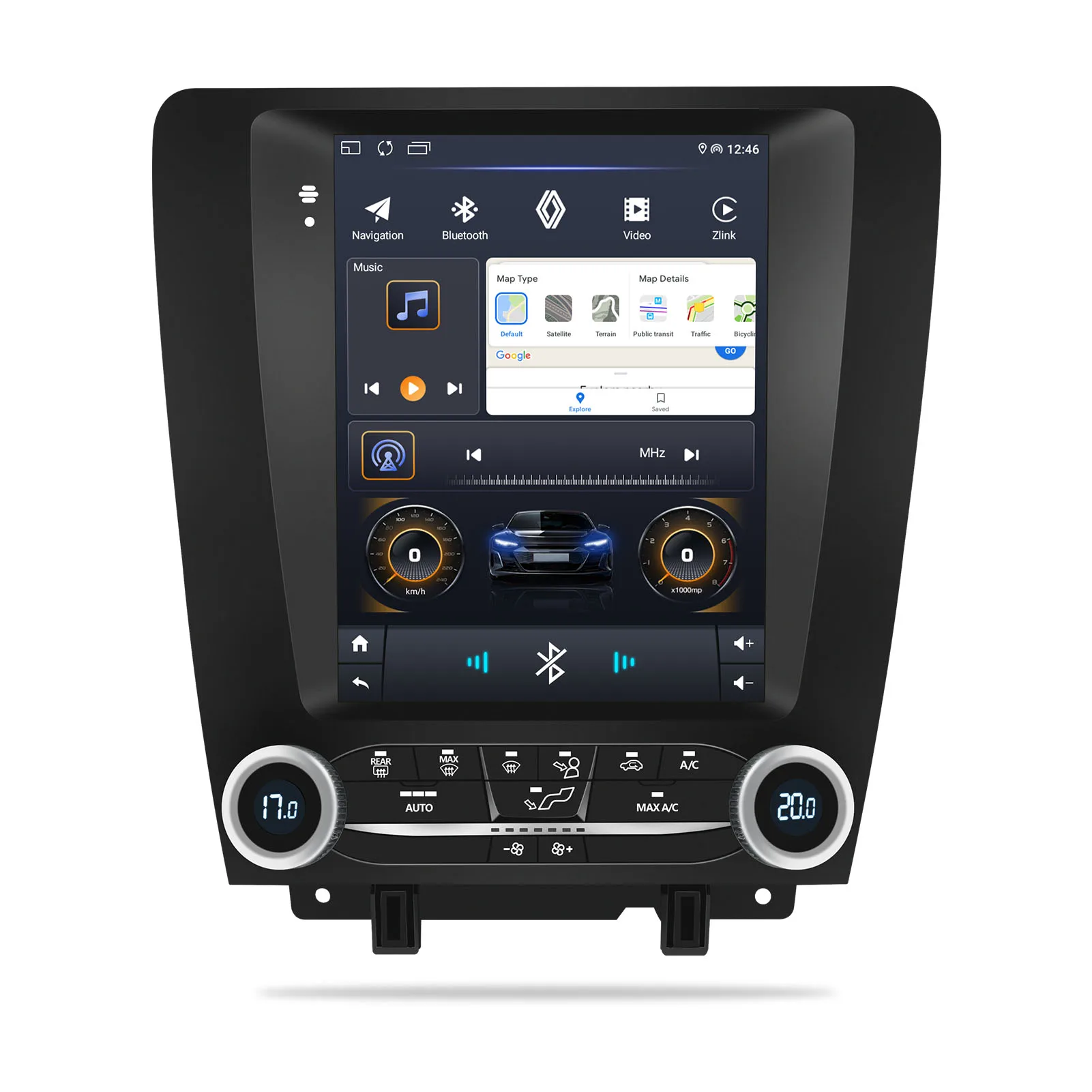 

Car Radio Android For 2010-2014 Ford Mustang Vertical Screen Autoradio Navigation GPS Support Carplay/Android AUTO 4G WIFI BT4.0