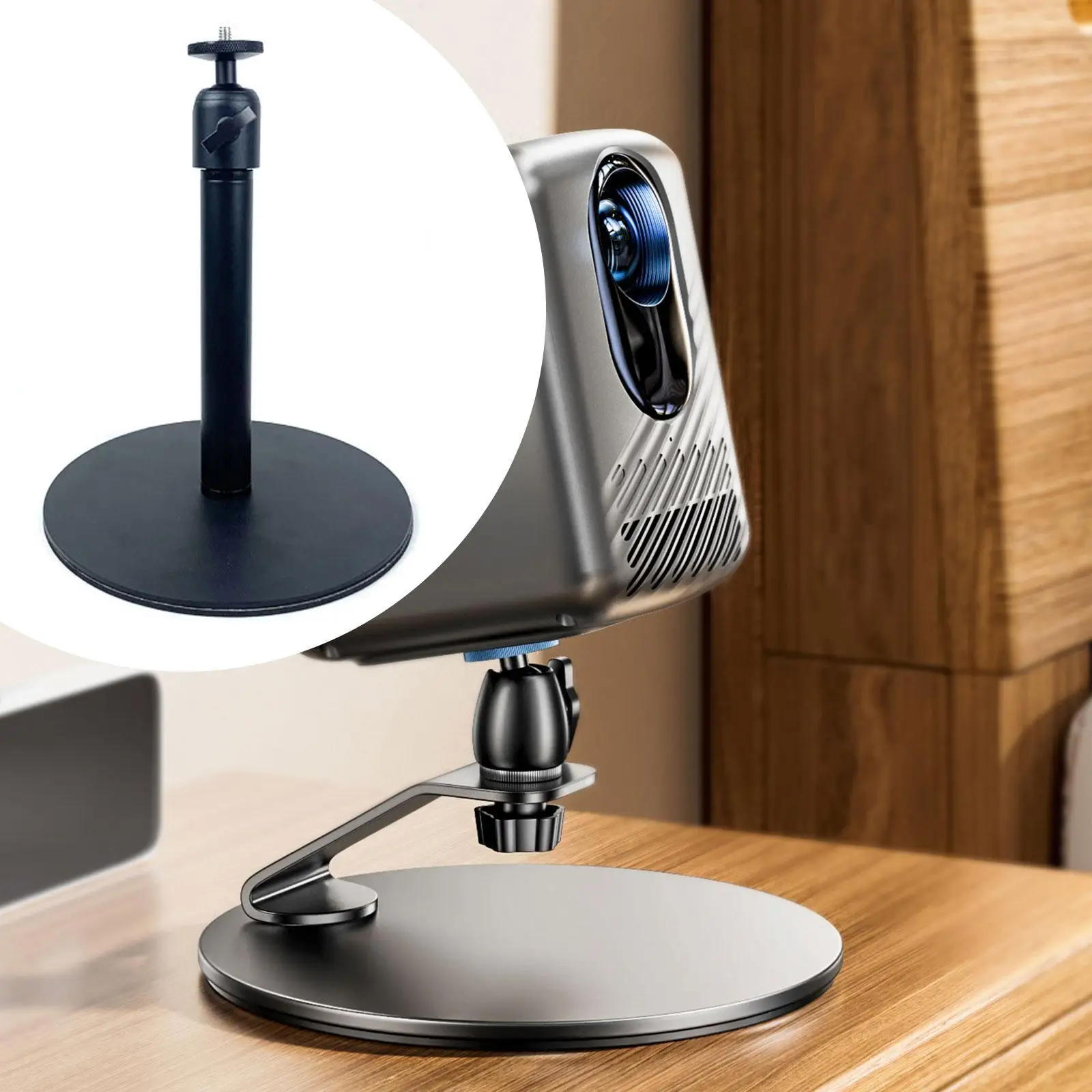 Desktop Projector Stand Support Base for Indoor Outdoor Office Bedside Table