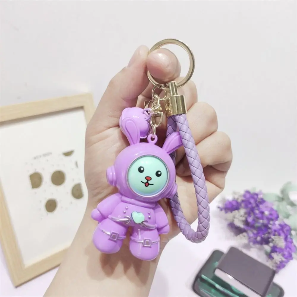 Fashion Funny Finger-guessing Game Keychain Heart Creative Face-changing Keyring Cartoon Keyring Rabbit Pendant Couple