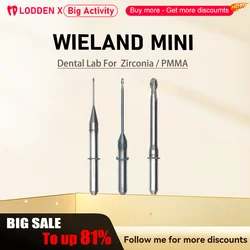 Wieland Milling Burs for Zenotec Mini Zenotec Select Machine Milling Zirconia PMMA Cutter D3 Bur for CAD CAM Grinding