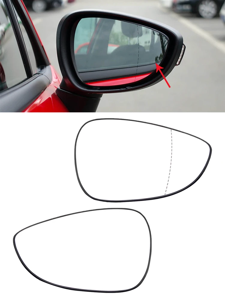 

For Ford Fiesta 2009 2010 2011 2012 2013 2014 2015 2016 Rearview Mirror Reflective Glass Without Heating