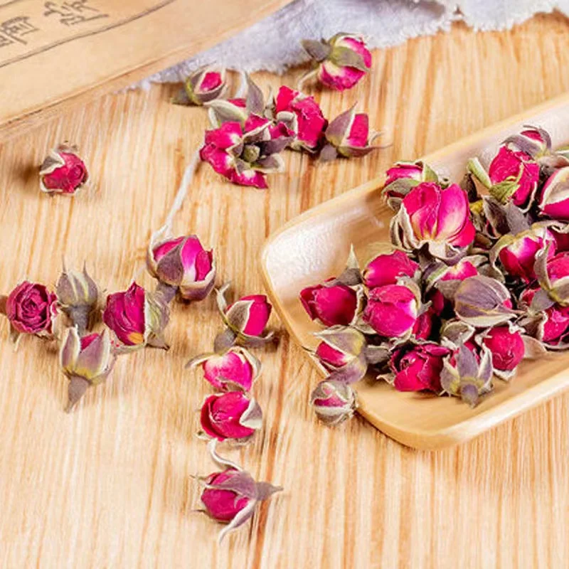 Dried Rose Bud Natural Dry Flowers Organic Rose Flowers Scented Fruit Tea Kitchen Food Wedding Party Decoration Air Refreshing