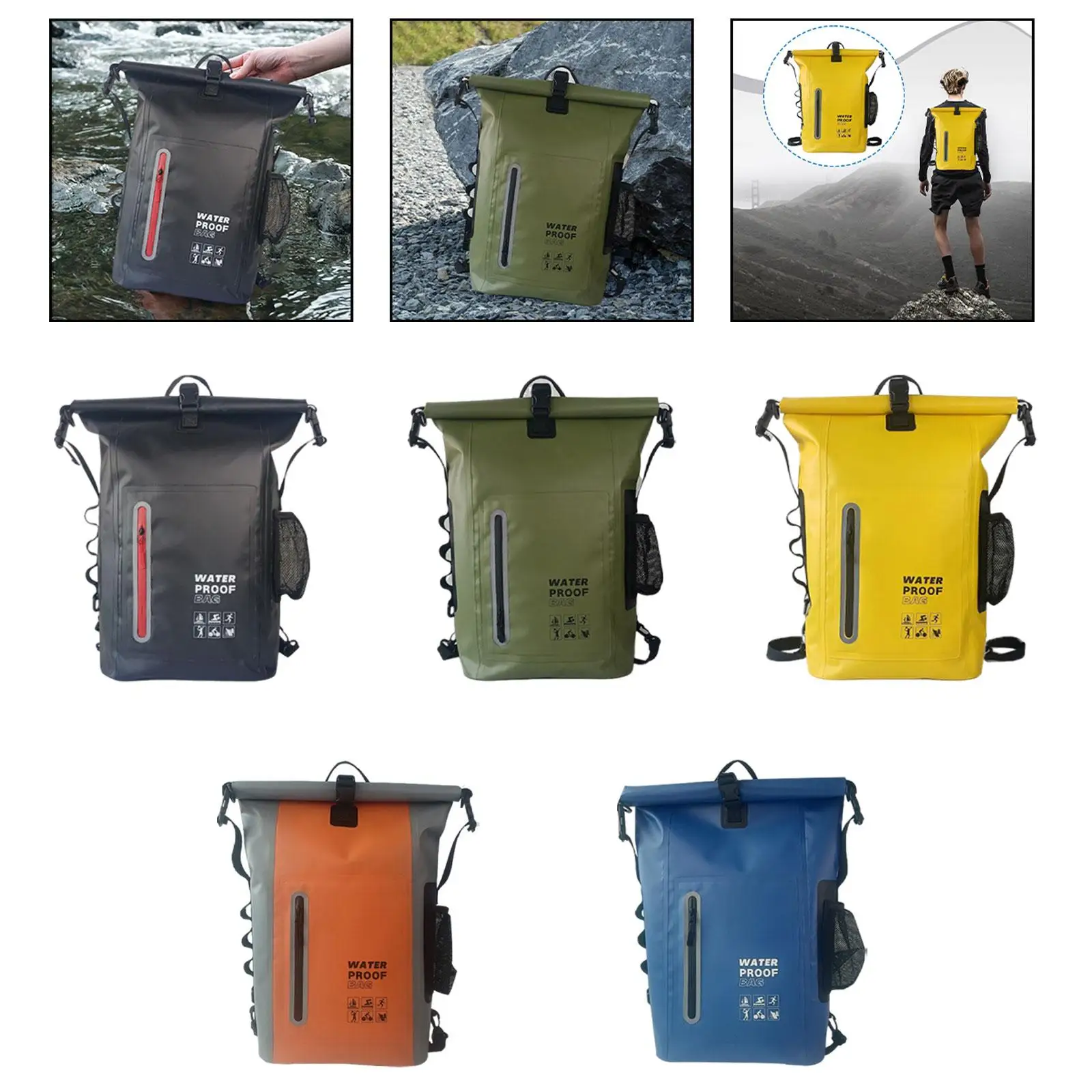 

Hiking Backpack Waterproof Outdoor Backpack Mountaineering Stream Trekking Pack Travel Outdoor Sport Bag for Camping