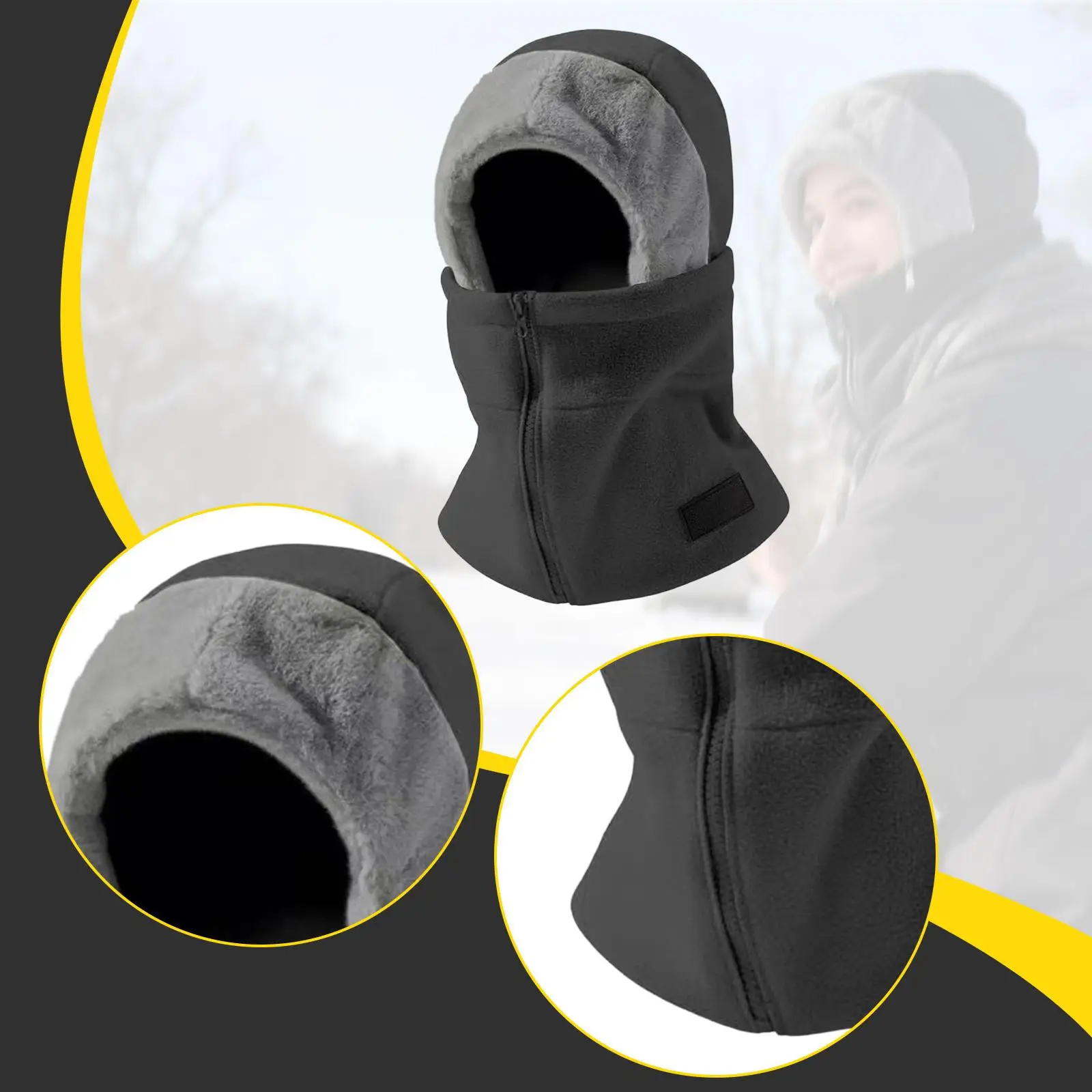 Masque de Ski cagoule cache-cou capuche respirante confortable masque thermique pour l'escalade snowboard ski moto