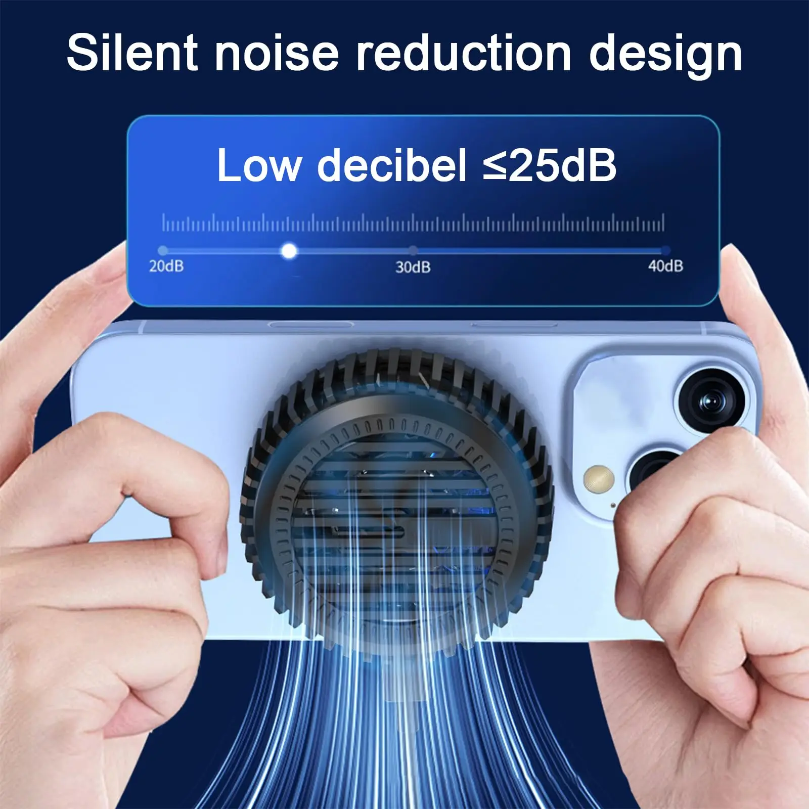 15W Wireless Charger with Auxiliary Cooling Fan 2-in-1 Magnetic Induction Charger Charging Station for iPhone12-17,Xiaomi Huawei view 4
