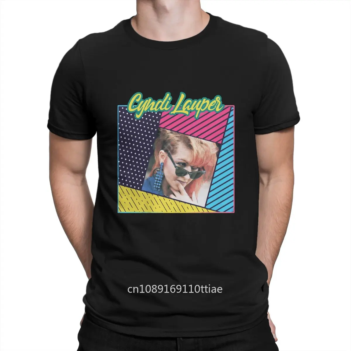 American Singer And Actor Nominated For An Emmy Award Hip Hop TShirt Cyndi Lauper Leisure T Shirt Newest T-shirt For Adult